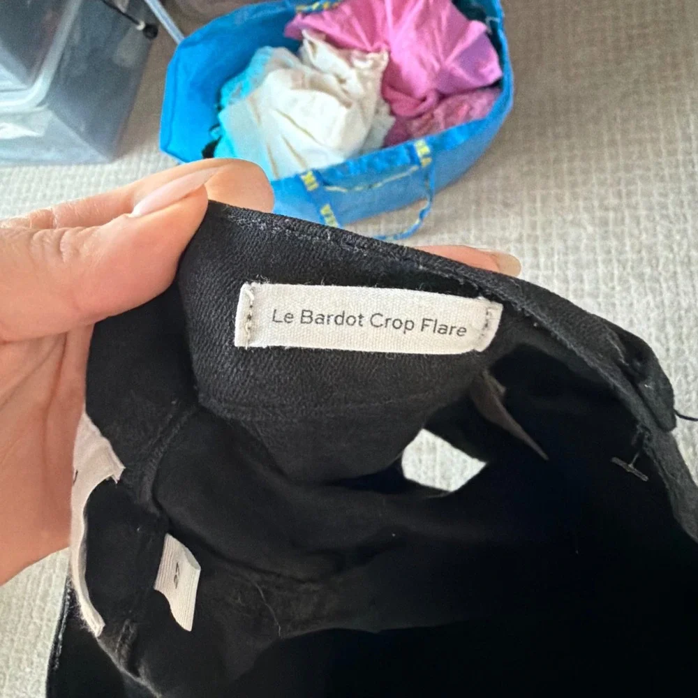 Frame Women's Le‎ Crop Flare Black Jean Size 27